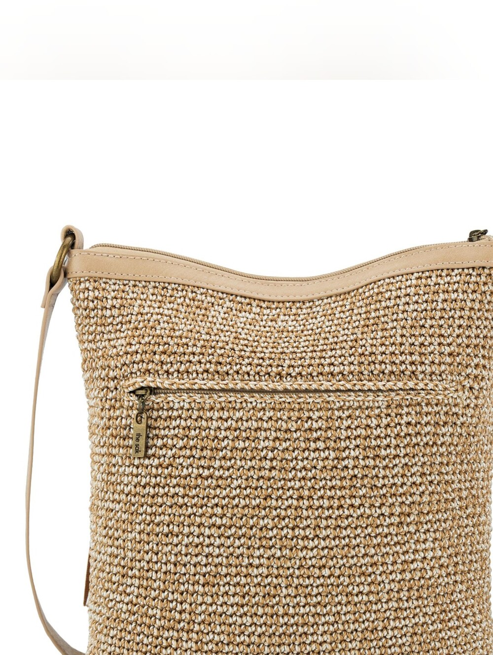 Holt Renfrew Lucia Crossbody Purse Woven/Leather